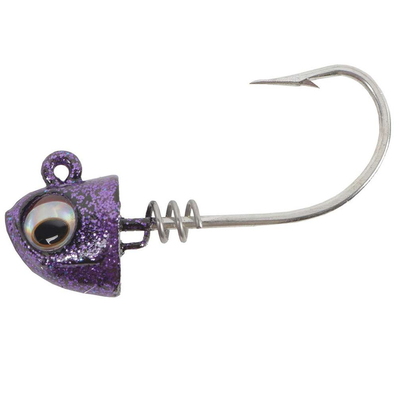 5-Pack Screwlock Jig Head Fishing Lures (1.5 oz) - Perfect for Bass, Walleye & Saltwater Fishing