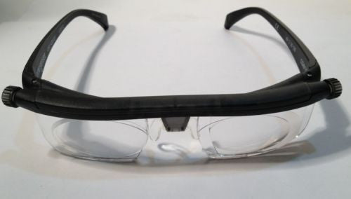 Adlens Emergensee Adjustable Focus Glasses - Emergency Eyewear with Variable Lens Power (Black) | Perfect for Reading, Travel & Emergency Vision Correction