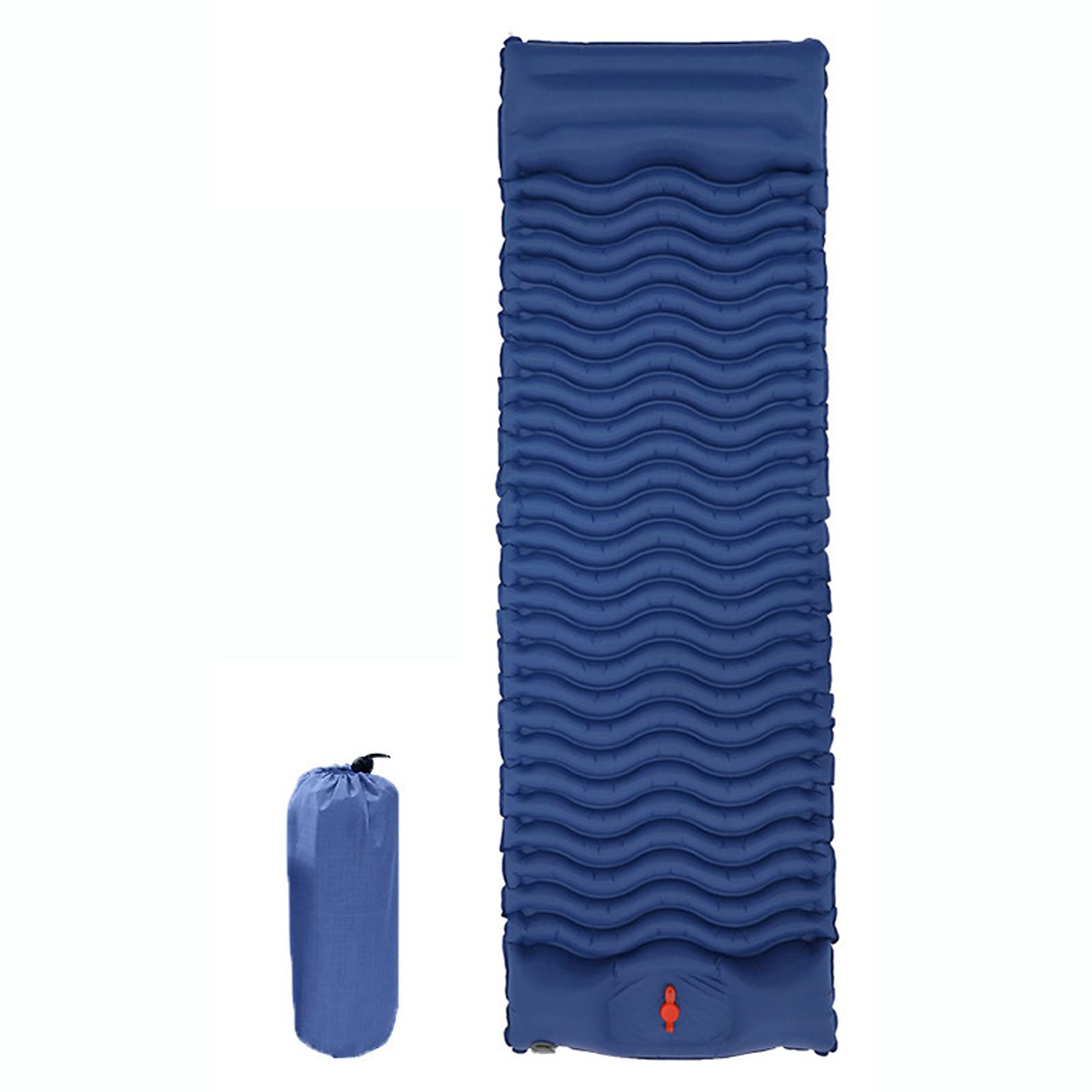 Ultralight Inflatable Camping Sleeping Pad with Pillow - Waterproof, Foot Pump, Portable Travel Mat for Hiking, Backpacking, Picnic & Outdoor Adventures