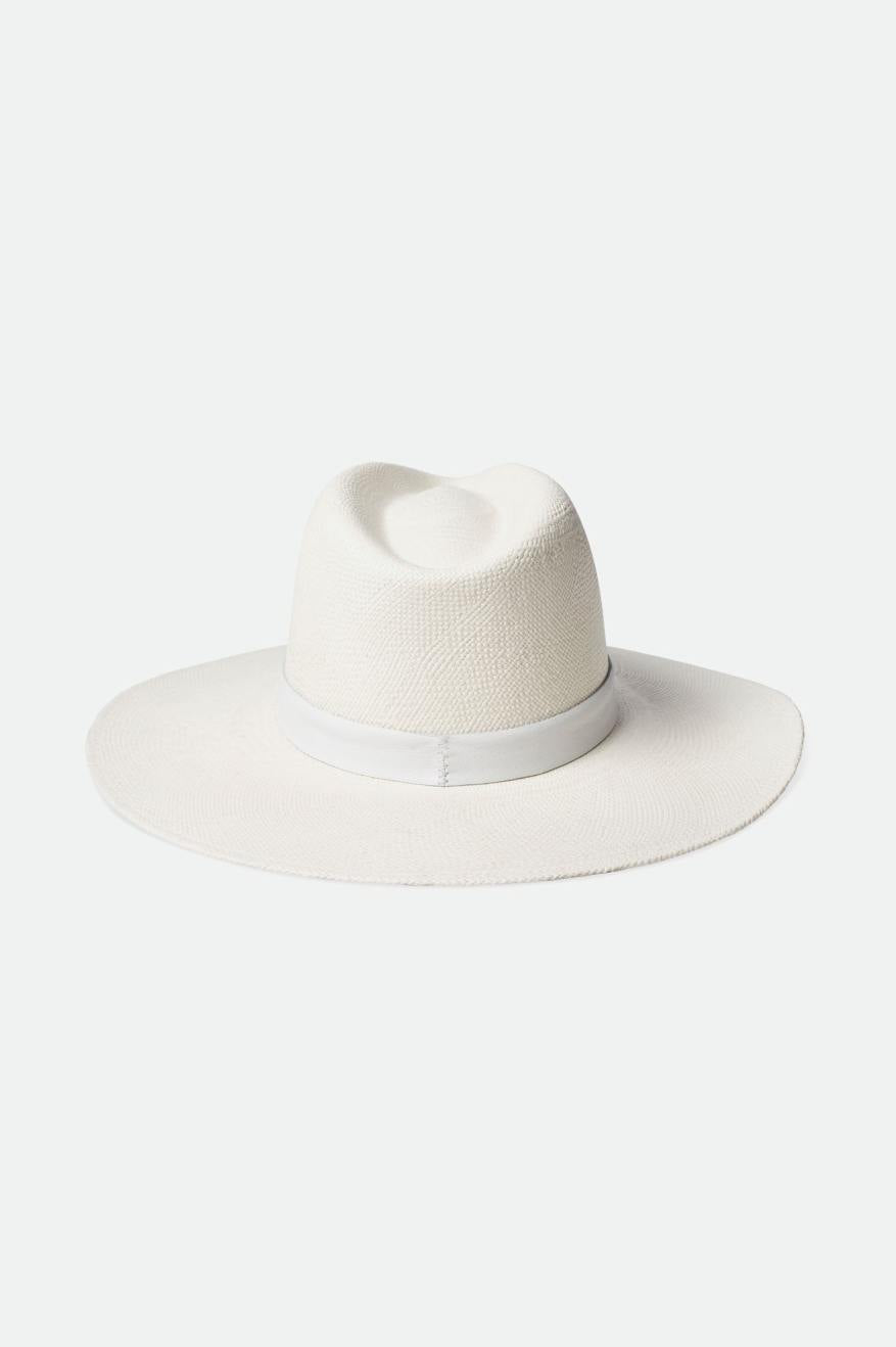 Harper Panama Straw Hat for Women - Classic White Summer Beach Hat - Perfect for Vacations, Outdoor Activities & Sun Protection