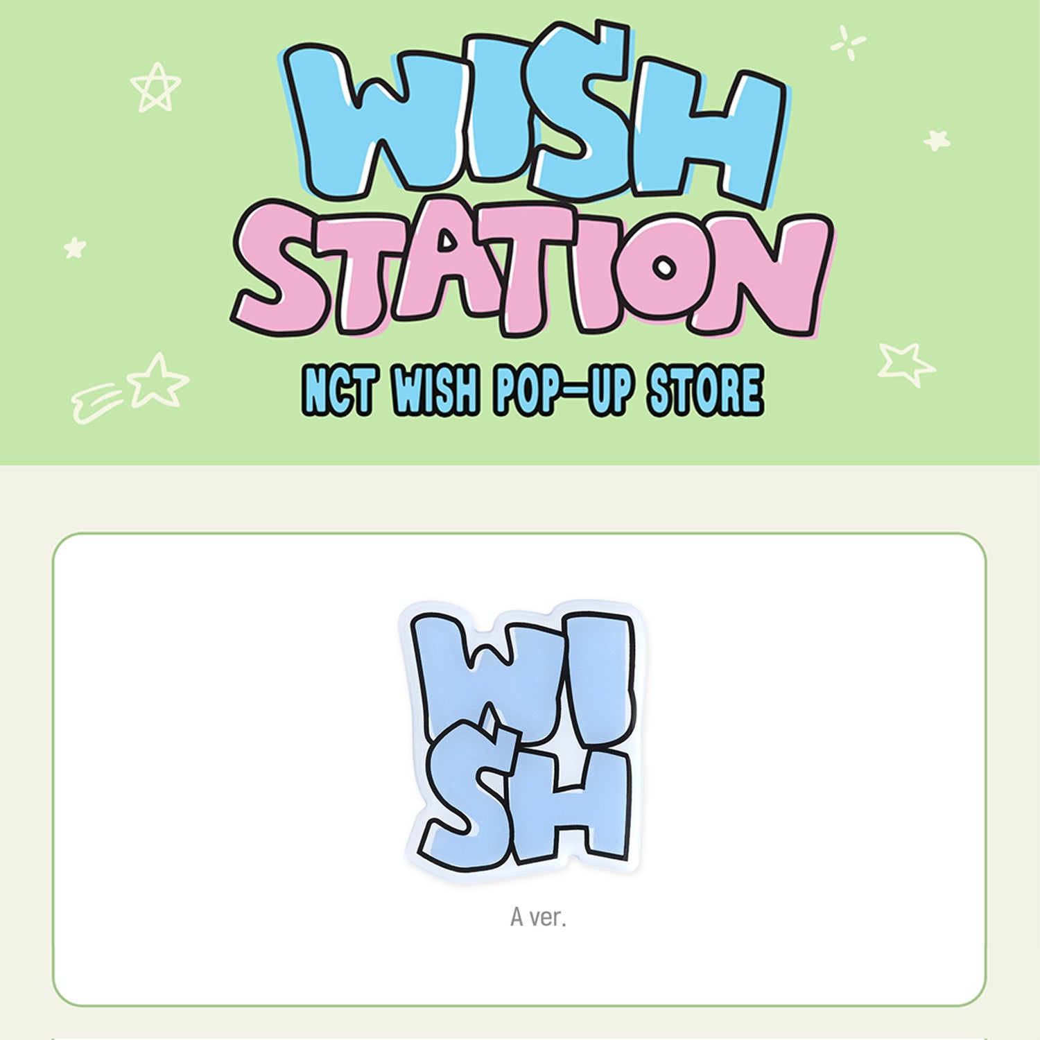 NCT WISH POP UP GRIPTOK 'WISH STATION' Official K-Pop Merchandise - Phone Grip Stand for Fans & Collectors | Perfect for Concerts, Selfies, and Daily Use