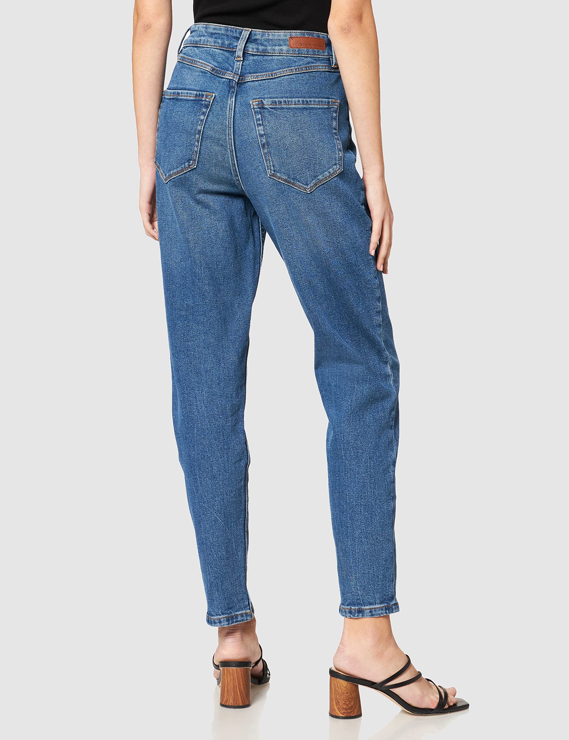 Tom Tailor Women's High Waist Mom Fit Jeans - Comfortable Stretch Denim Pants for Casual Wear & Everyday Outfits