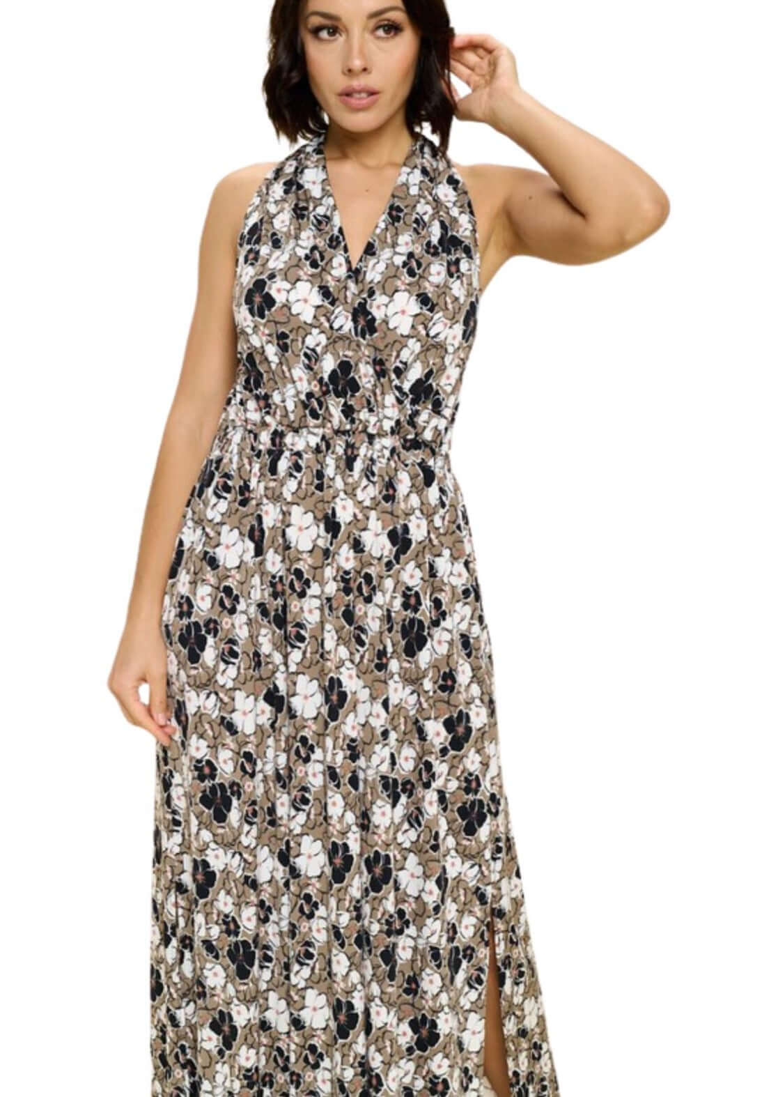 Stylish Halter Dress for Women - Made in USA - Perfect for Summer Parties, Beach Vacations & Outdoor Events