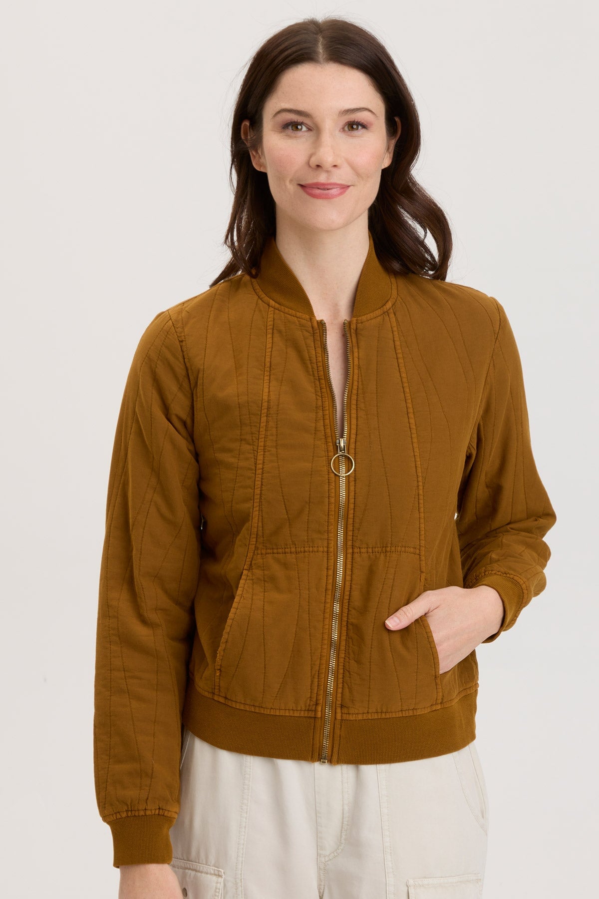 Hurston Quilted Bomber Jacket for Men - Lightweight Stylish Puffer Coat with Stand Collar | Perfect for Fall Winter Fashion, Casual Outfits & Outdoor Activities