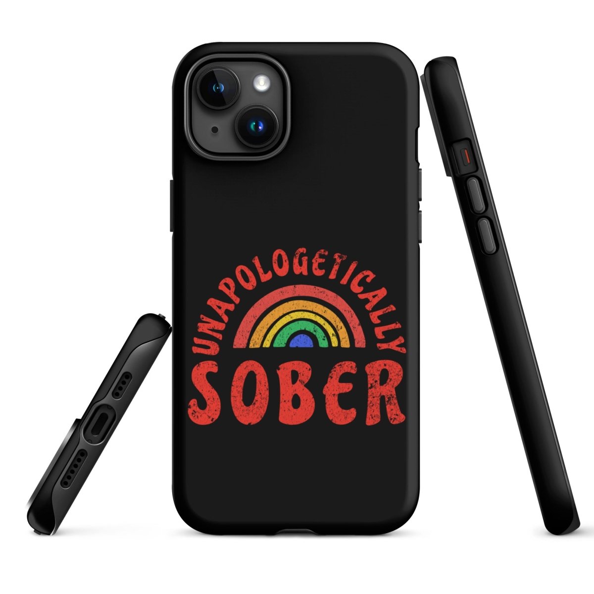 Rainbow iPhone Case - Colorful Protective Cover for iPhone 12/13/14/15 - Shatterproof & Stylish Design - Perfect for Pride Events, LGBTQ+ Support & Everyday Use