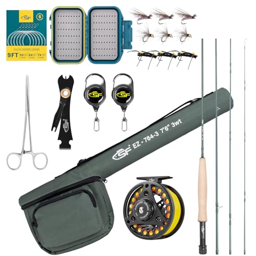 Emerald Green Fly Rod Combo 3wt