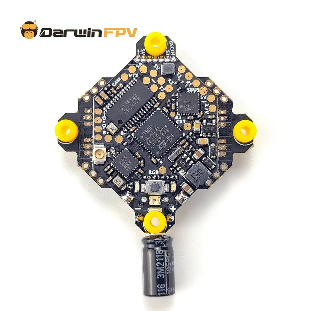 DarwinFPV ELRS2.0 F411 15A Bluejay AIO Flight Controller for TinyAPE FPV Drone - Perfect for Racing and Freestyle Flying