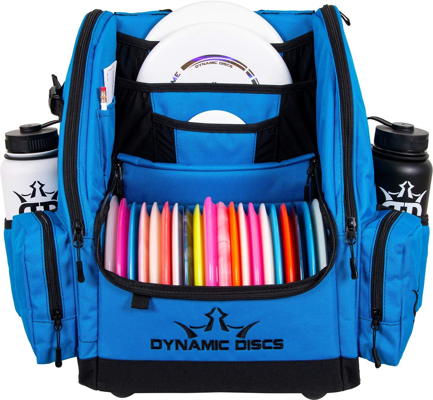 Dynamic Discs Commander Backpack - Premium 20 Disc Capacity Disc Golf Bag with 2 Deep Storage Pockets & Dual Water Bottle Holders | Durable Frisbee Golf Backpack for Tournaments, Practice & Outdoor Adventures