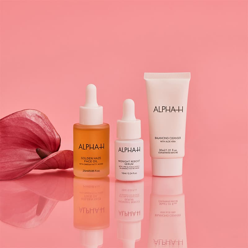 Alpha H Golden Glow Trio Gift Set - Brightening Skincare Set with Vitamin C & Glycolic Acid - Perfect for Anti-Aging & Glowing Skin at Home Spa