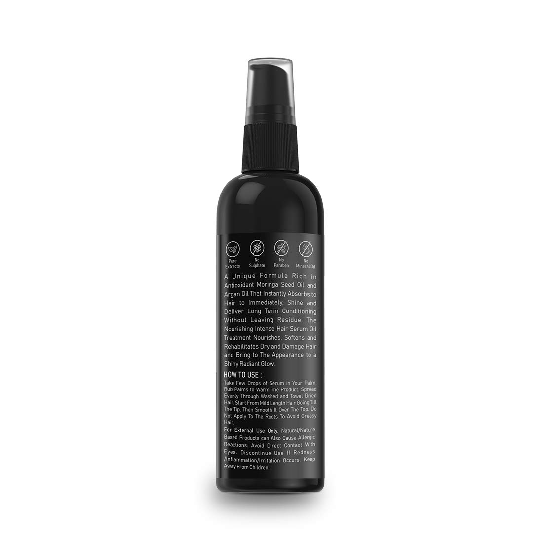 MAKELLOS Hair Repair Serum for Dry & Damaged Hair - Moringa Seed Oil & Vitamin E Treatment for Frizz Control, Hair Growth & Shine (100ml) | Best for Daily Use, Salon Results at Home