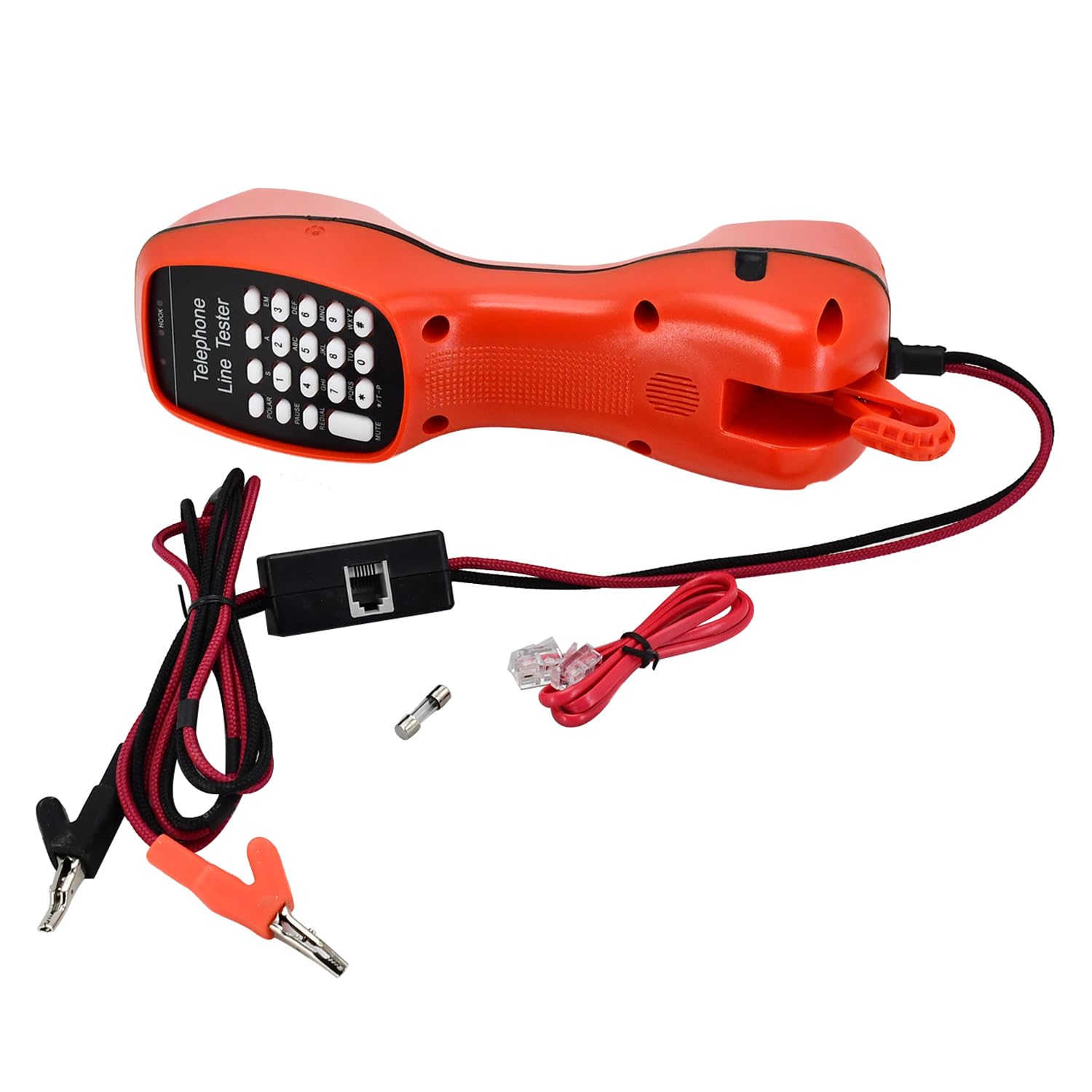 Galloparts ST230D Mini Telephone Line Tester Set - Professional RJ11/RJ12 Cable Tester for Home & Office Phone Line Diagnostics | Ideal for Telecom Technicians & Network Installers