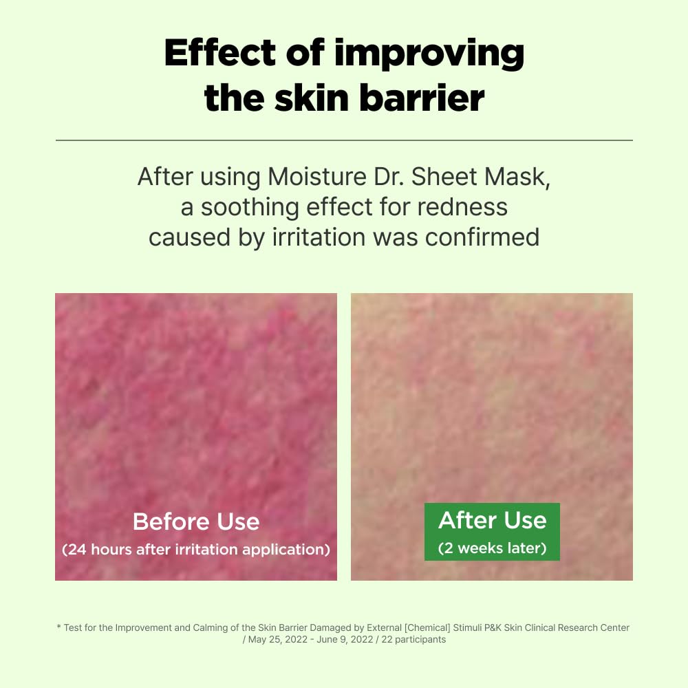 ISOI Hydrating Sheet Mask with Tea Tree & Hyaluronic Acid - Korean Skincare for Dry Skin (10 Pack)