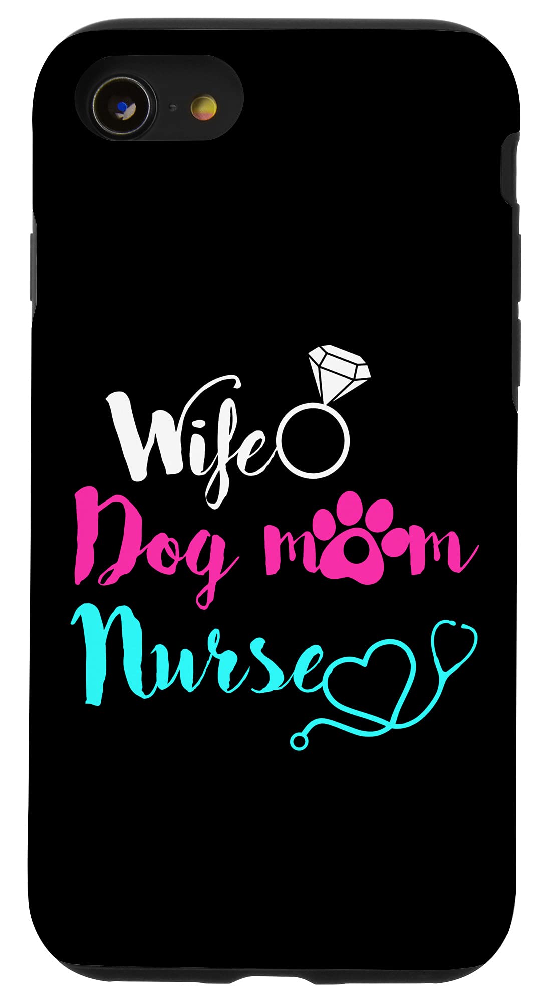 iPhone SE (2020) / 7 / 8 Shockproof Protective Phone Case - Perfect Gift for Nurses, Wife, Mom, RN, LPN, CNA | Great for Mother's Day, Work & Daily Use