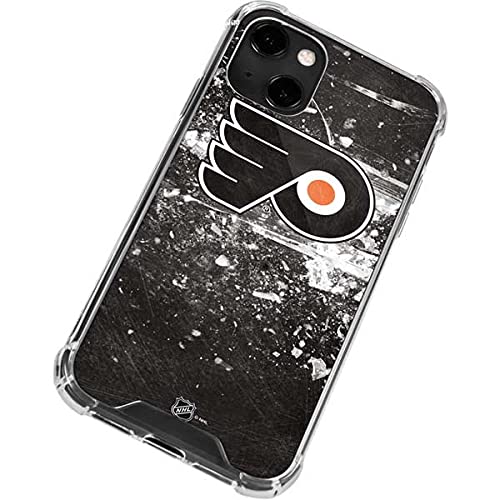 Official NHL Philadelphia Flyers Frozen Design Clear Phone Case for iPhone 13 - Slim Protective Cover with Scratch Resistance - Perfect for Hockey Fans, Game Days & Everyday Use