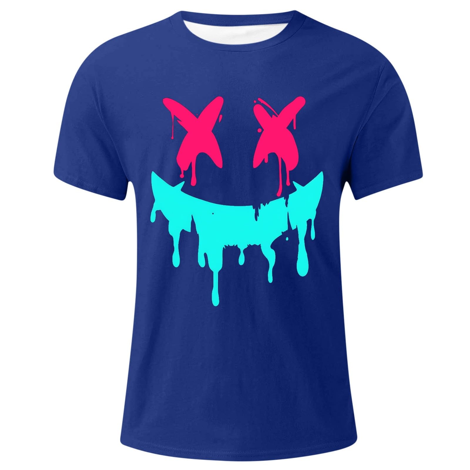 Men's Hipster Graphic Tees - Trendy Printed T-Shirts for Summer | Short Sleeve Drop Shoulder Streetwear Tops | Perfect for Casual Wear, Hip Hop Fashion & Street Style Outfits