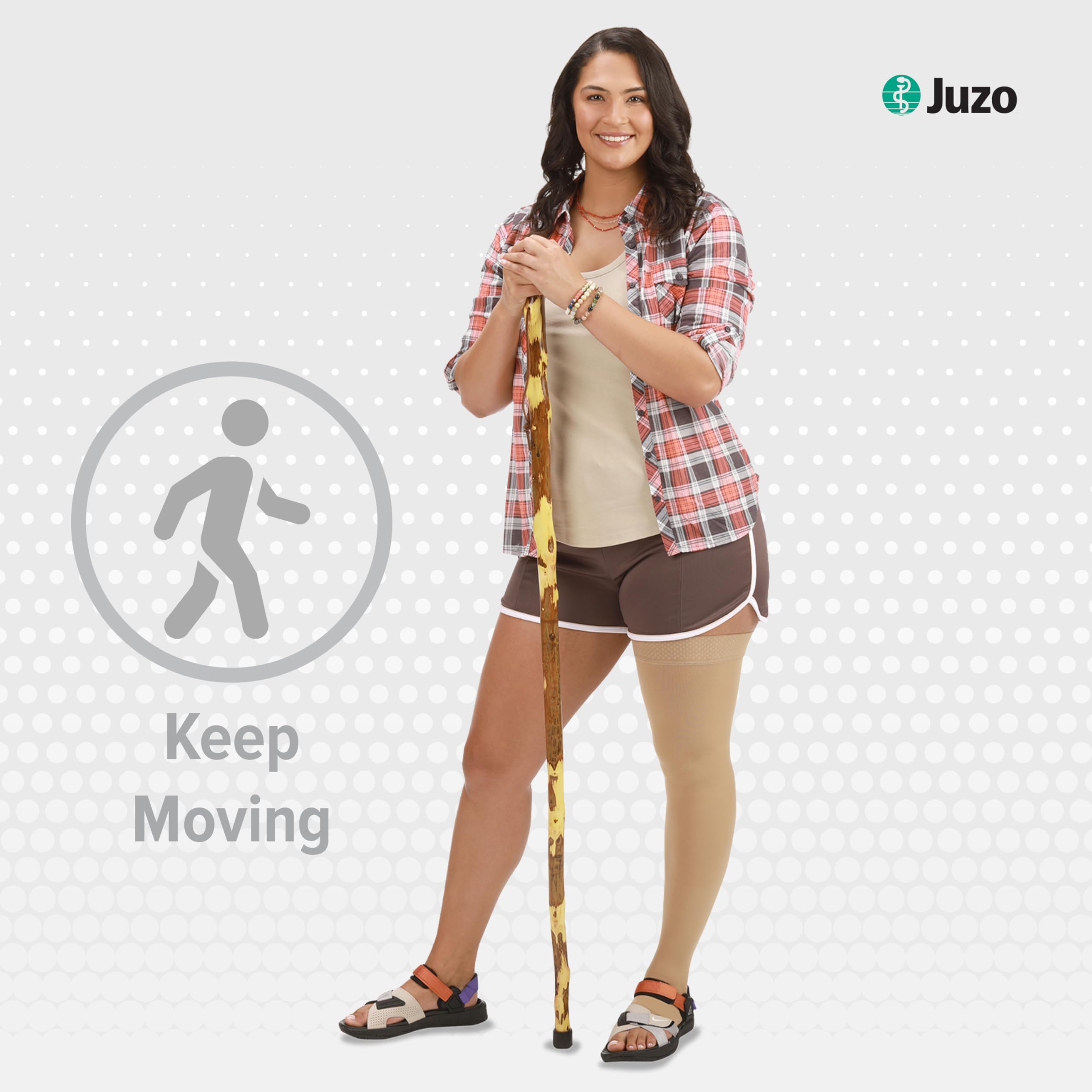 Juzo Soft 2002 Thigh-High 30-40mmHg Open Toe Compression Stockings for Women - Medical Grade Support for Swelling, Varicose Veins & Lymphedema - Perfect for Travel, Pregnancy & Post-Surgery Recovery