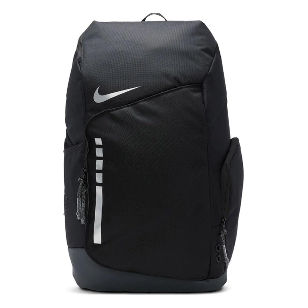 Nike Elite Backpack - Black/Anthracite/Metallic Silver - Durable Laptop Backpack for School, Work & Travel - Water-Resistant & Spacious Design - Perfect for Students & Professionals