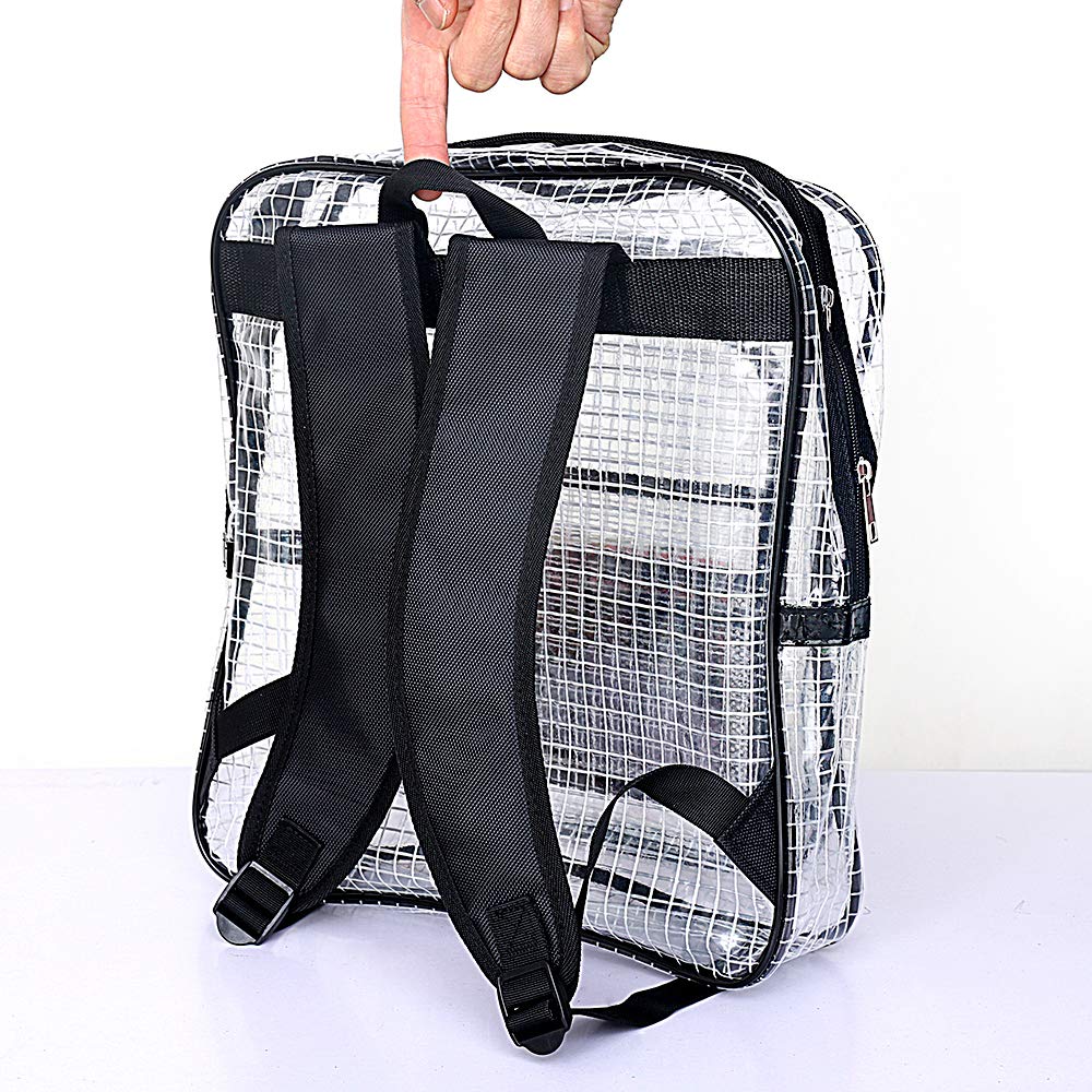 ESD Anti-Static Clear PVC Backpack - Cleanroom Engineer Tool Bag for Computers & Electronics | Ideal for Semiconductor Cleanrooms, Labs & ESD-Sensitive Work Environments
