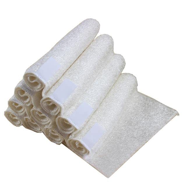 5 Pack Premium 18x16cm White Dish Towels - Absorbent Kitchen Wash Cloths for Cleaning, Drying, and Polishing - Ideal for Kitchen, Dining & Bar Use