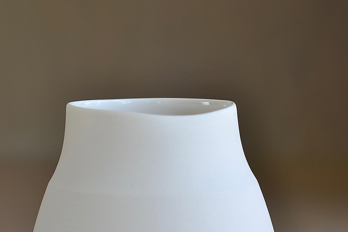 Lilith Rockett Vase with Neck - Modern Ceramic Flower Vase for Home Decor, Wedding Centerpiece, and Tabletop Display