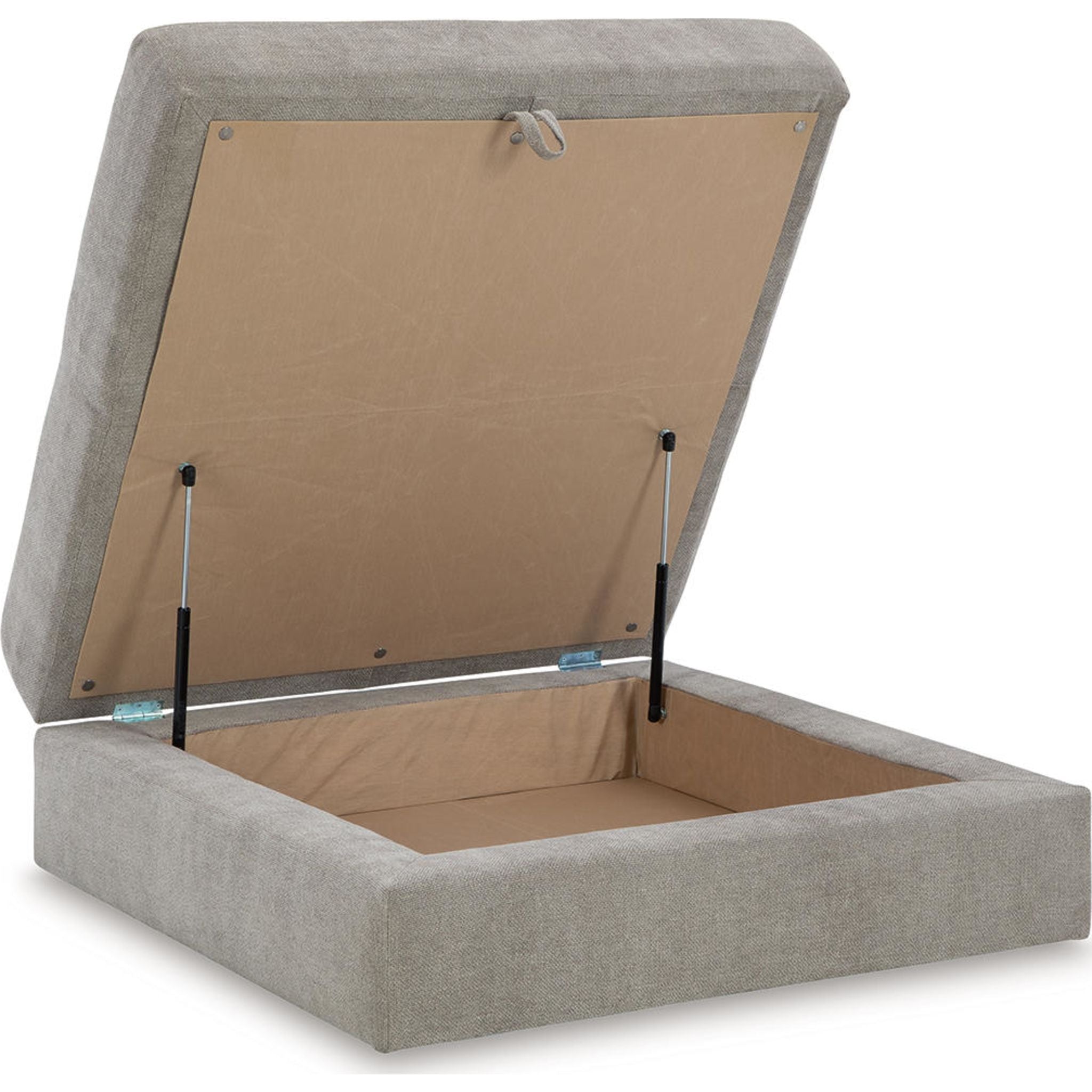 Aslan Court Storage Ottoman - Flax Upholstered Bench with Lift Top, Hidden Storage for Living Room, Bedroom, or Entryway - Perfect for Extra Seating & Home Organization