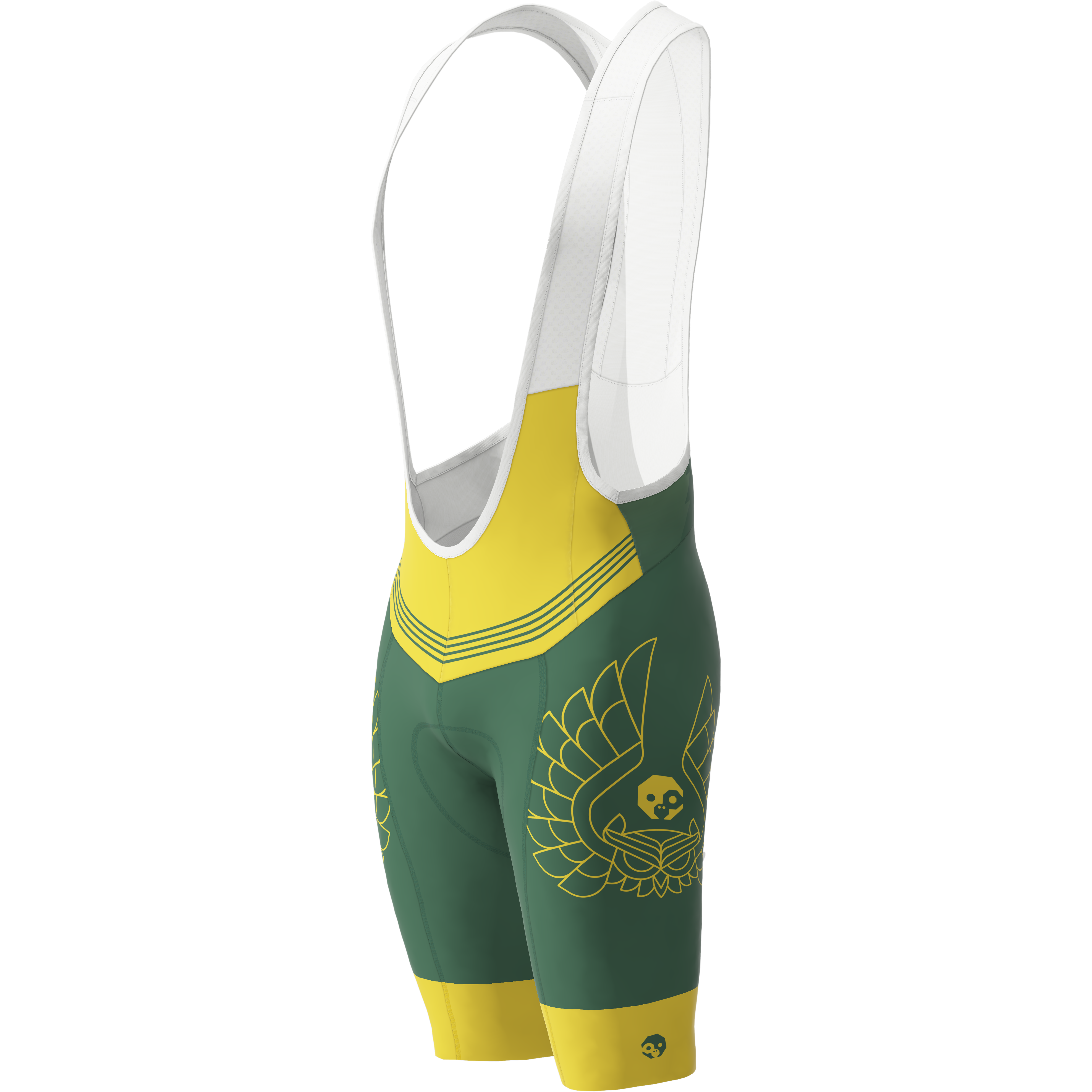 Premium Flying Owl Cycling Bib Shorts - High Performance Breathable Padded Bike Shorts for Men & Women - Ideal for Road Biking, Mountain Biking & Indoor Training