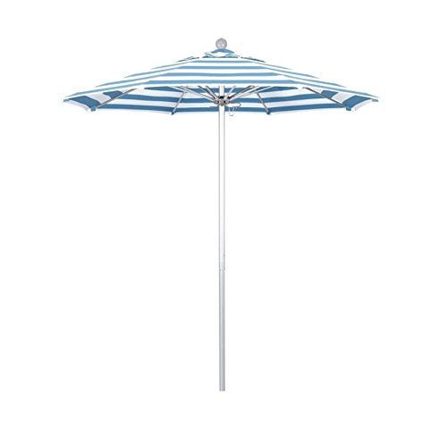 California Umbrella 9' Round Sunset Series Aluminum Patio Umbrella with Crank Lift & Auto Tilt - Bronze Finish & Sunbrella Gateway Blush Fabric - Perfect for Poolside, Backyard, and Outdoor Dining Areas