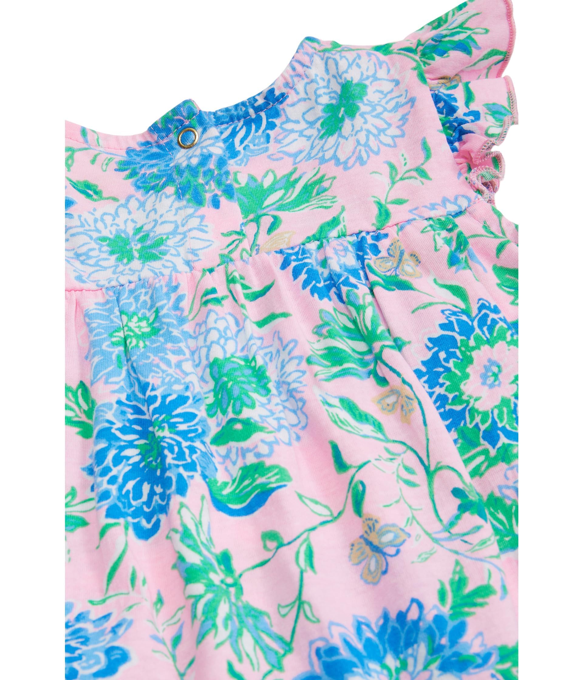 Lilly Pulitzer Cecily Dress for Baby Girls - Infant Floral Printed Cotton Dress for Special Occasions & Photo Shoots