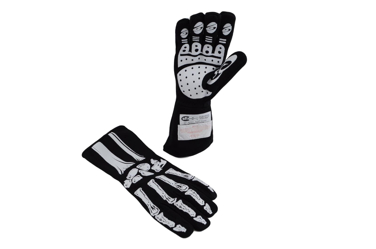 RJS Racing Equipment 600080133 Skeleton Single Layer Nomex Racing Gloves Medium - Fireproof Motorsport Gloves for Karting, Drifting & Track Racing