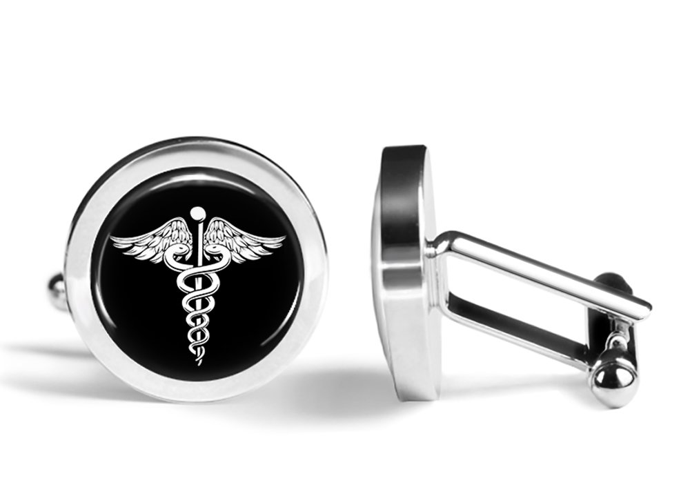 Premium Medical Doctor Cufflinks - Angled MD Design for Physicians & Healthcare Professionals | Perfect for White Coat Ceremonies, Graduations & Formal Events