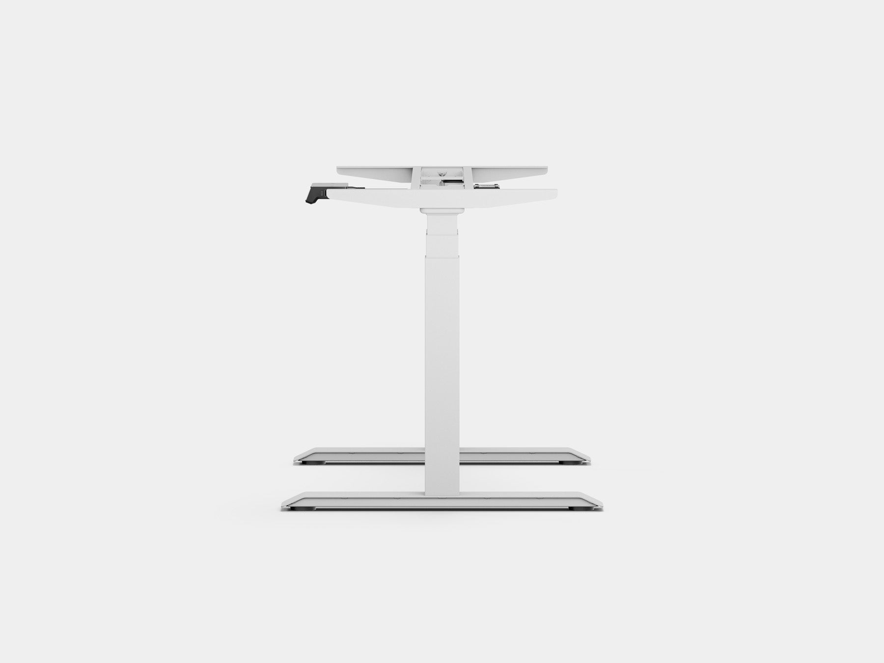 Adjustable Height Standing Desk Frame - Electric Sit Stand Desk Converter with Touch Panel Control for Home & Office Workspace - Ergonomic Workstation Solution for Back Pain Relief & Productivity Boost