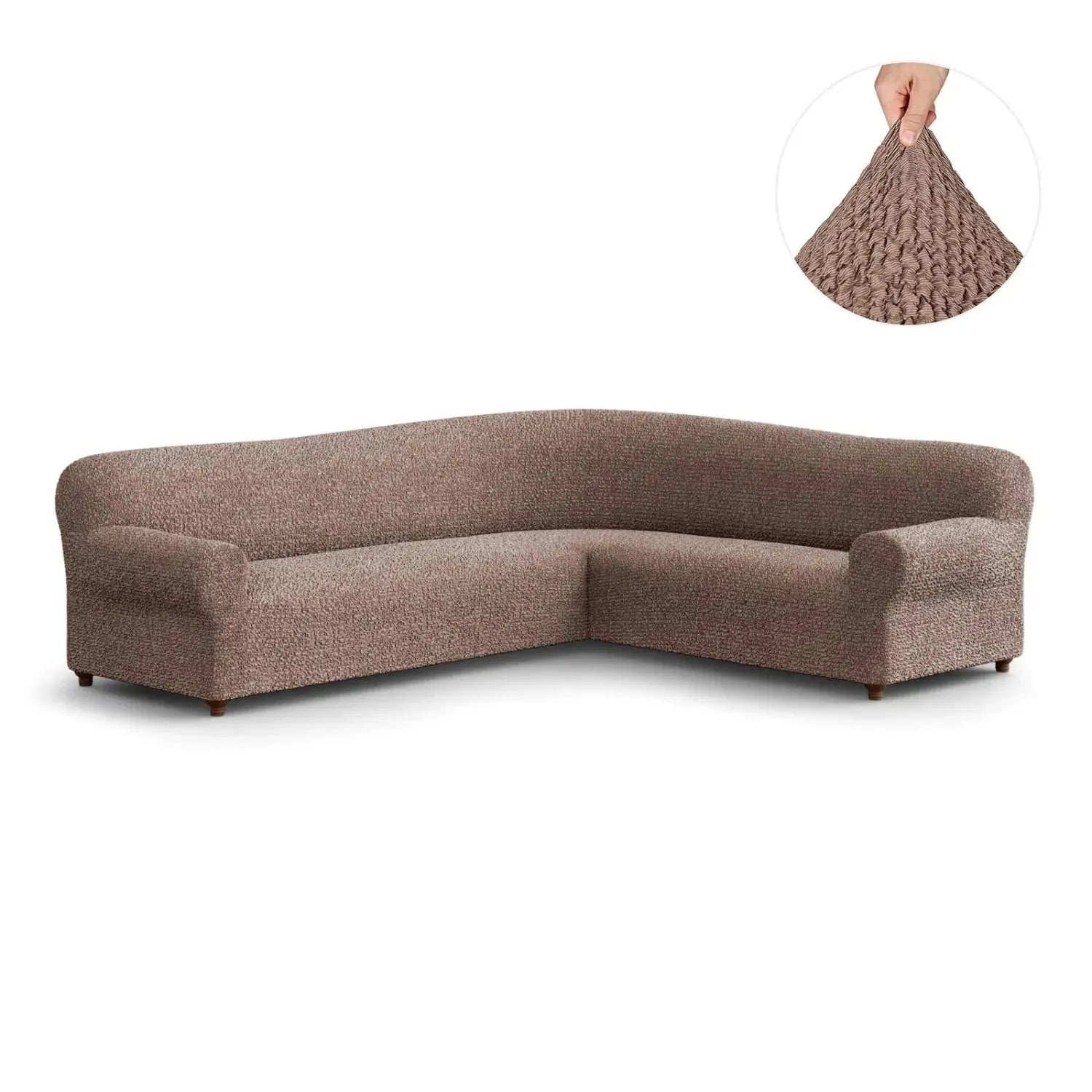 Stylish Corner Sofa Slipcover - Mille Righe Collection | Perfect for Living Room, Home Decor & Furniture Protection