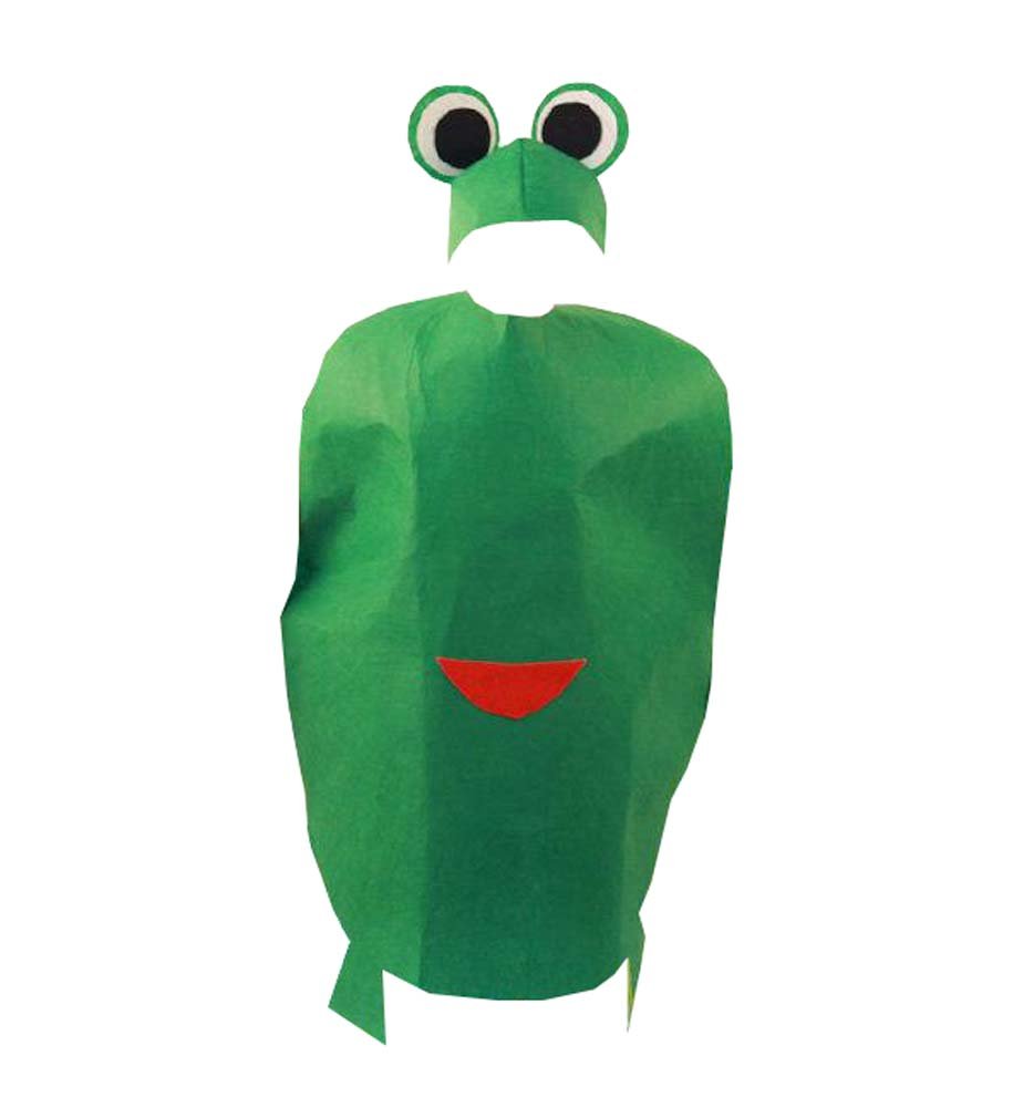 DRAGON SONIC Cute Fruit Print Kids Performance Costume - Fashion Show Outfit for Children, Frog Design - Perfect for Dance Recitals, School Plays, and Theatrical Performances