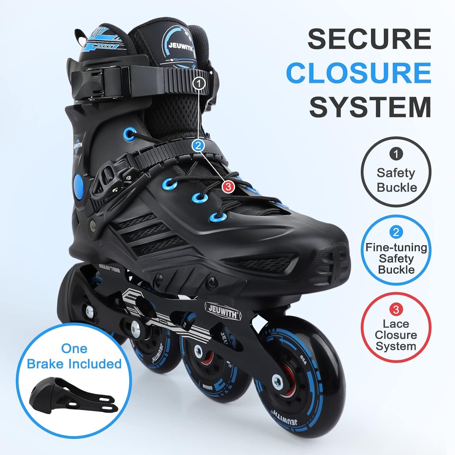 Professional Unisex Inline Skates for Adults - Outdoor & Street Roller Blades for Men & Women - Perfect for Fitness, Recreation & Urban Skating