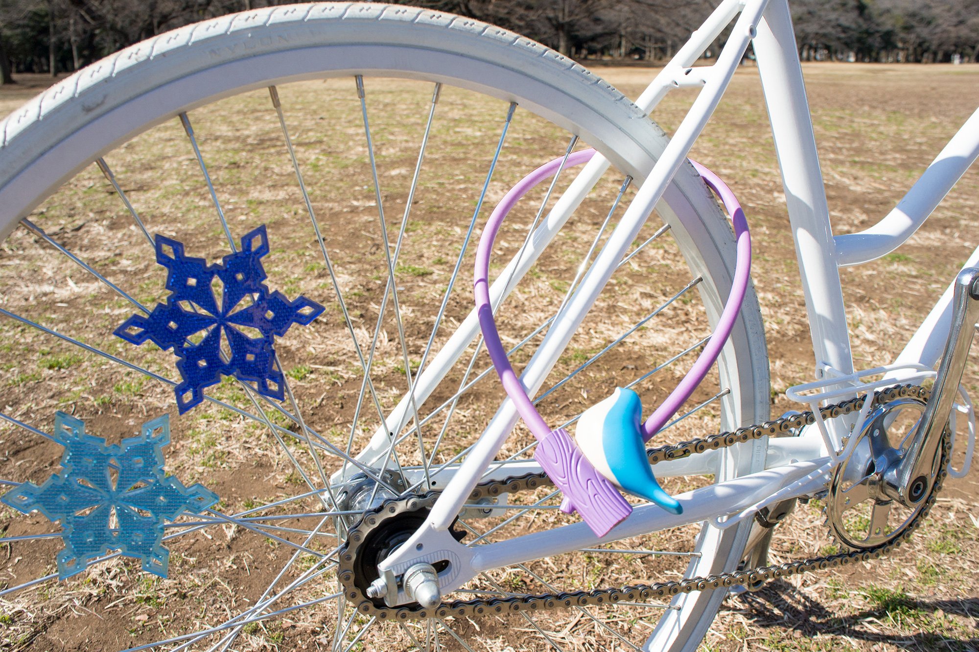Charly Kotori Premium Bike Lock - Purple, Heavy Duty Anti-Theft Bicycle Security for Urban Commuters & Outdoor Cycling