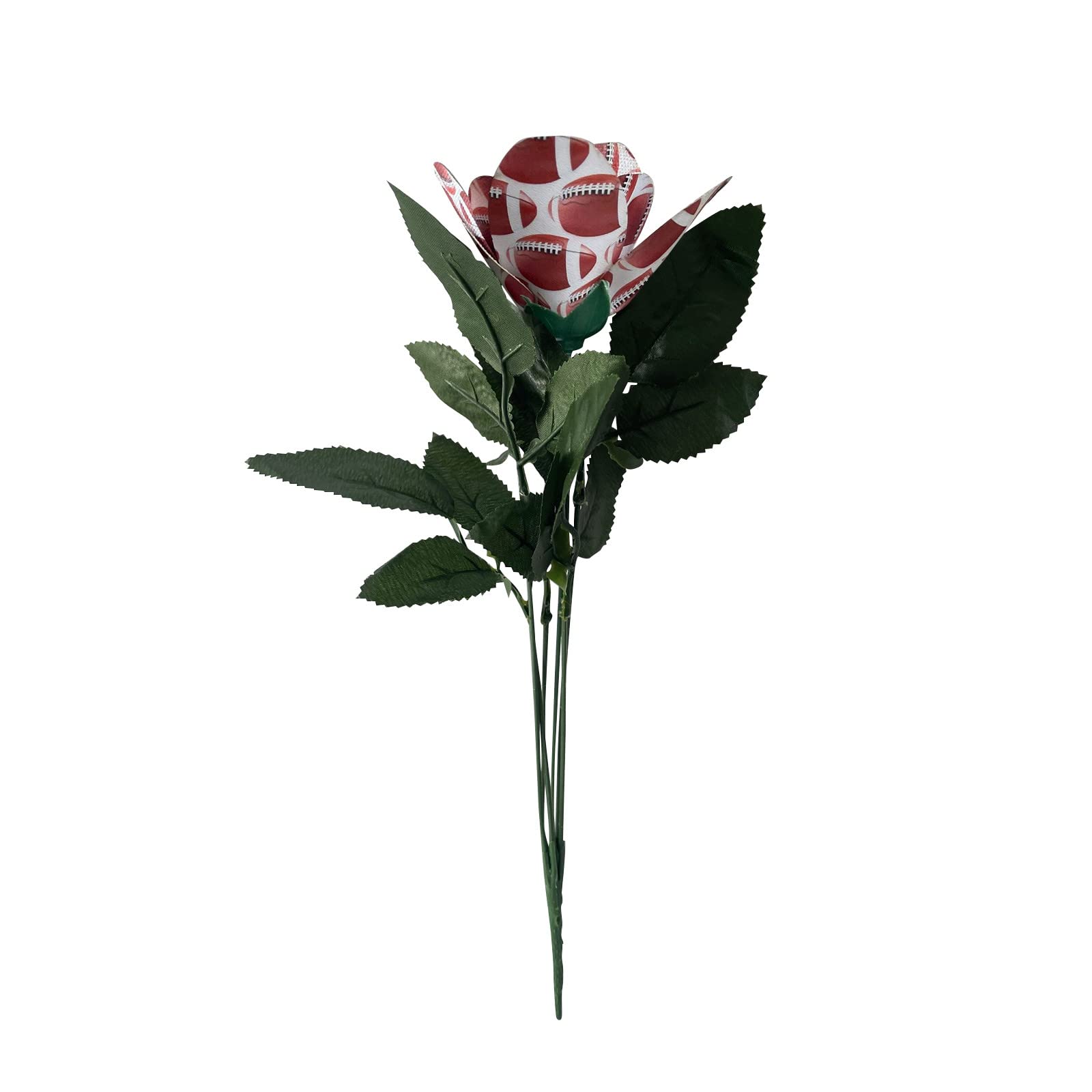 Jolincc Red Hydrangea Artificial Flowers - Baseball Roses Bouquets & Boutonnieres - Genuine Leather Baseball Pattern Silk Hanging Plants for Home Decor, Wedding Centerpieces, and Sports-Themed Events (One Size)