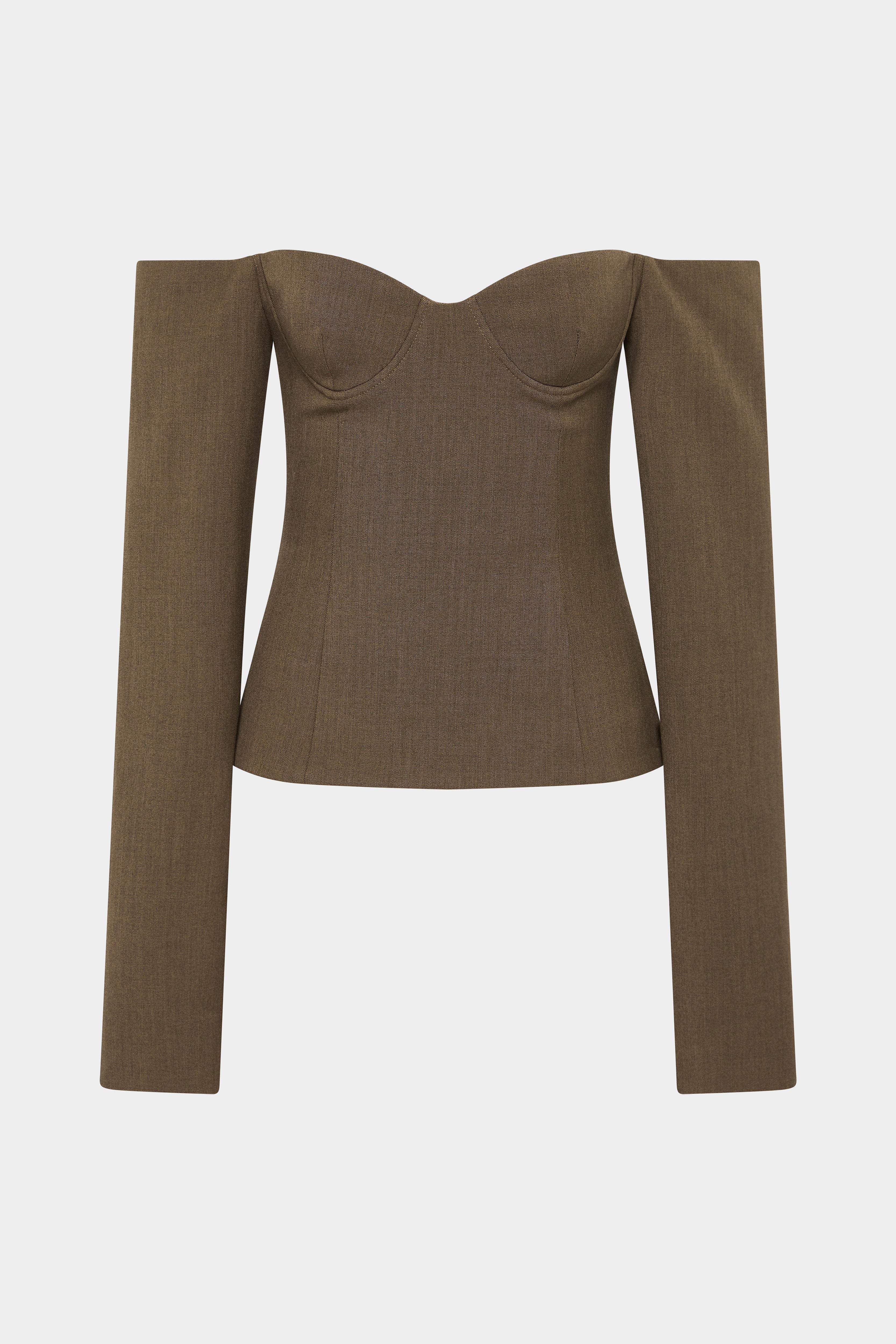 Sartoria Bodice Chocolate Marle Women's Fashion Top - Elegant & Comfortable for Casual Wear, Office & Date Nights