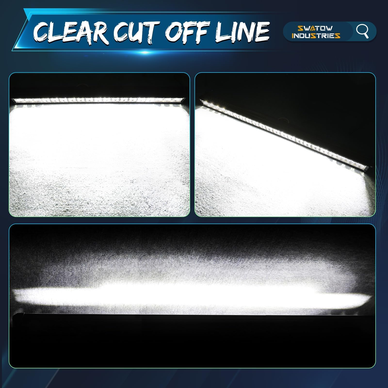 550W 50 Inch LED Light Bar - Spot Flood Combo Off-Road Driving Lights with Wiring Harness & Black Cover - Universal Fit for Wrangler, F-150, Toyota, Chevy, Ram Trucks, Pickups, SUVs & UTVs - Perfect for Night Off-Roading, Camping & Emergency Lighting