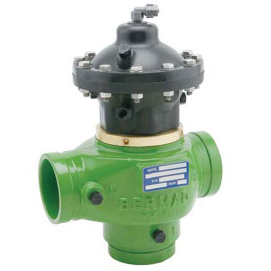 Bermad 350DC A 3X2 Cast Iron Series Double Chamber Metal Filter Backwash Valves - Ideal for Water Treatment, Irrigation Systems & Industrial Filtration Applications