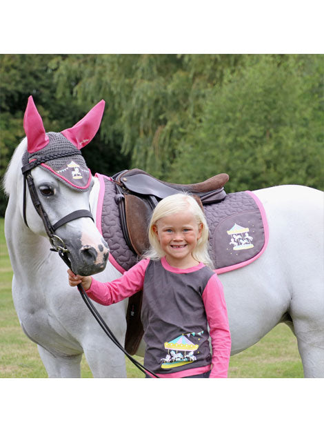 Merry Go Round Kids' Long Sleeve Cotton T-Shirt - Soft & Comfortable Playwear for Boys & Girls - Perfect for School, Playground & Family Outings
