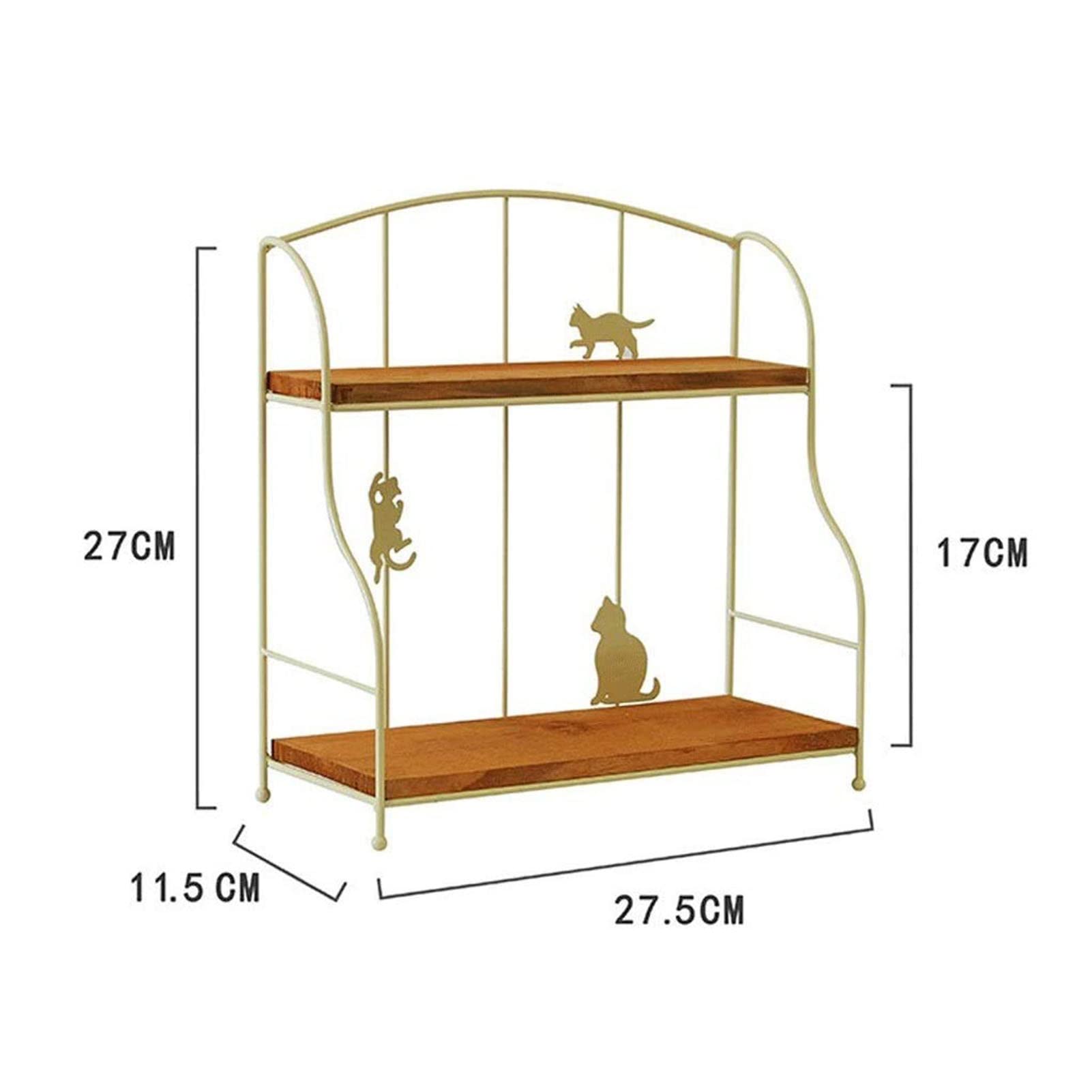 Double Desk Shelf & Bookshelf Organizer - Office Storage Rack for Cosmetics, Books & Decor | Space-Saving Dorm Room & Home Office Solution