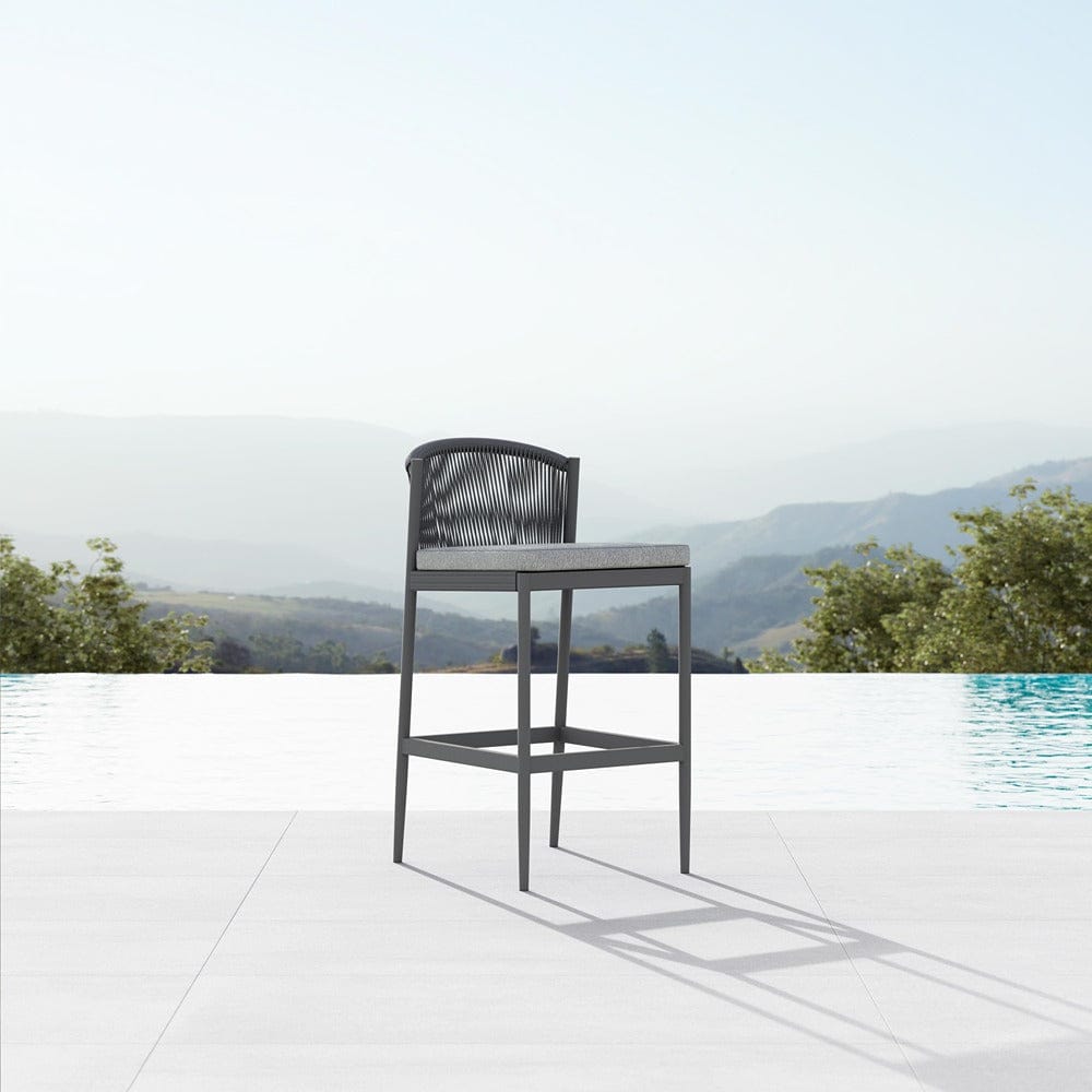 Premium Catalina Outdoor Bar Stool - Weather-Resistant Patio Bar Height Chair for Backyard, Poolside & Deck - Adjustable Height Counter Stool for Outdoor Entertaining