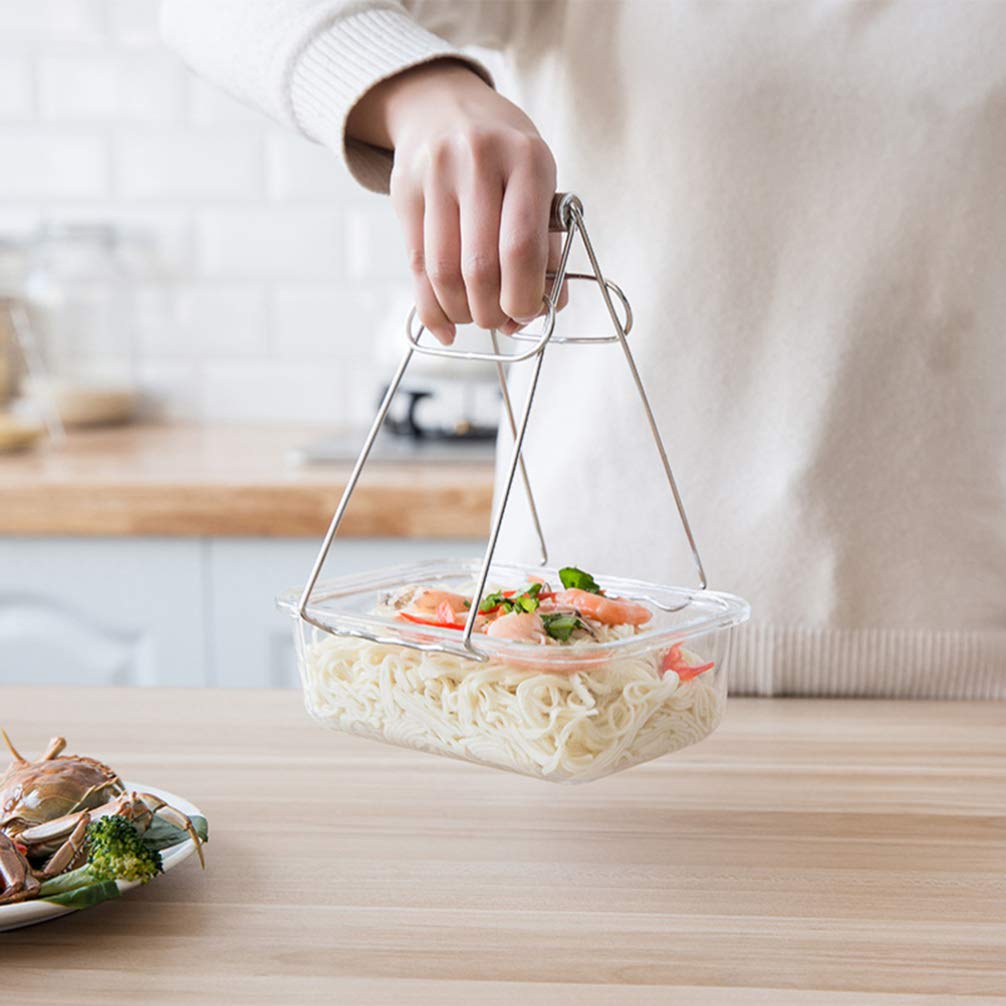 Hot Plate Clamp Tongs - Secure Grip for Kitchen & Serving Dishes