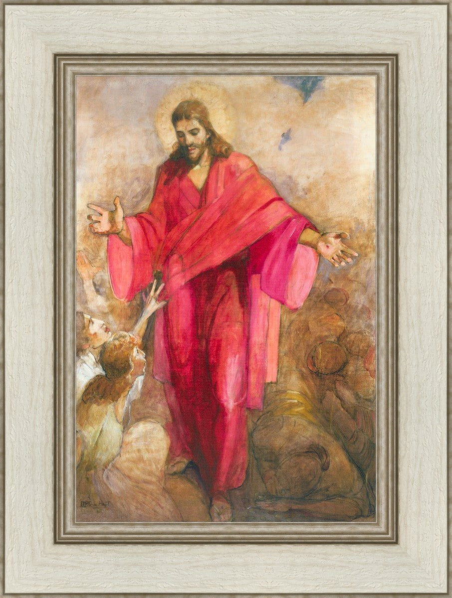Christ in Red Robe - Religious Wall Art Decor for Home, Church & Office - Inspirational Christian Gift & Spiritual Decor