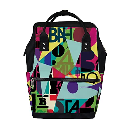 Multicolor Alphabet Geometric