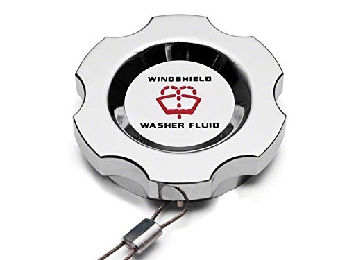Chrome Washer Fluid Cap for Mustang 1996-2004 | Universal Fit | Enhance Your Car's Exterior Style
