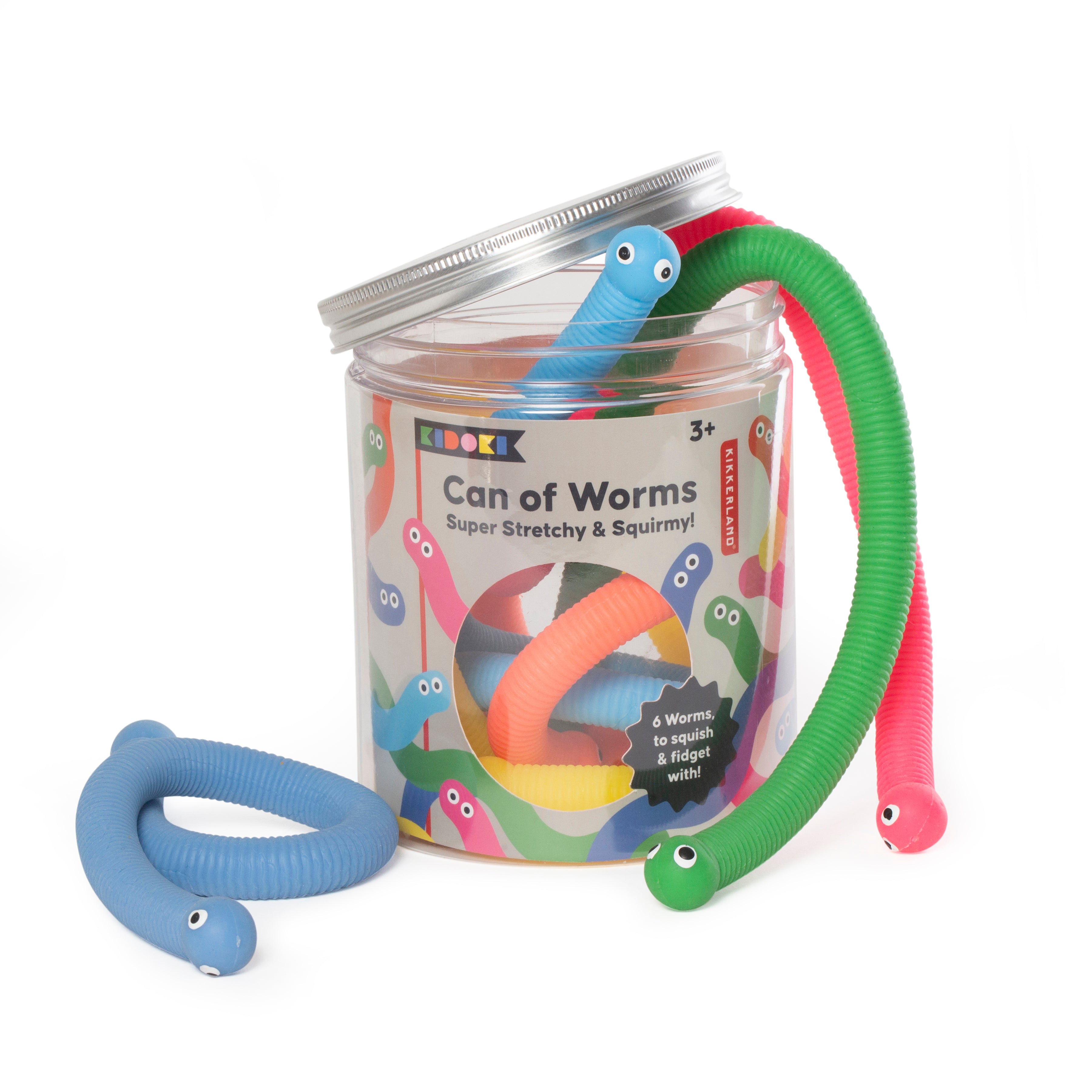 Kidoki Can of Worms - Fun and Educational Kids Toy for Outdoor Play, Birthday Gifts, and Garden Exploration Activities