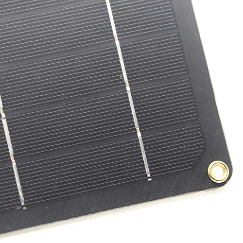 6V 6W Monocrystalline Solar Panel - High Efficiency DIY Kit for LED Lights, Camping, Hiking, Outdoor Travel | Portable Power Charger for Phones & Cars | Perfect for Emergency, RV, Boat & Off-Grid Use