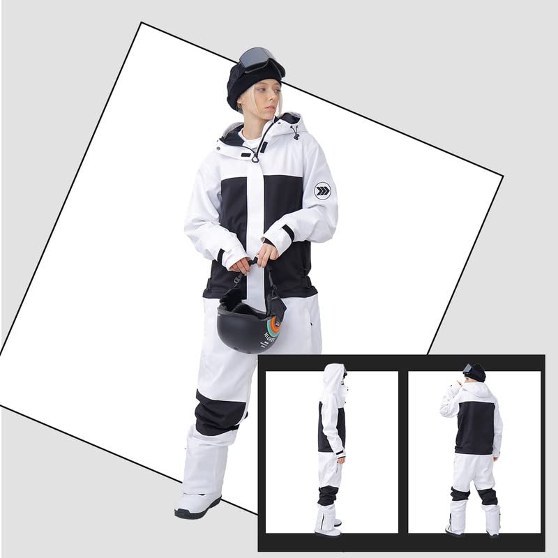 Waterproof Unisex Snow Suit for Men & Women - Winter Ski & Snowboard Jumpsuit | One-Piece Snowsuit for Outdoor Activities | Perfect for Skiing, Snowboarding & Cold Weather Adventures