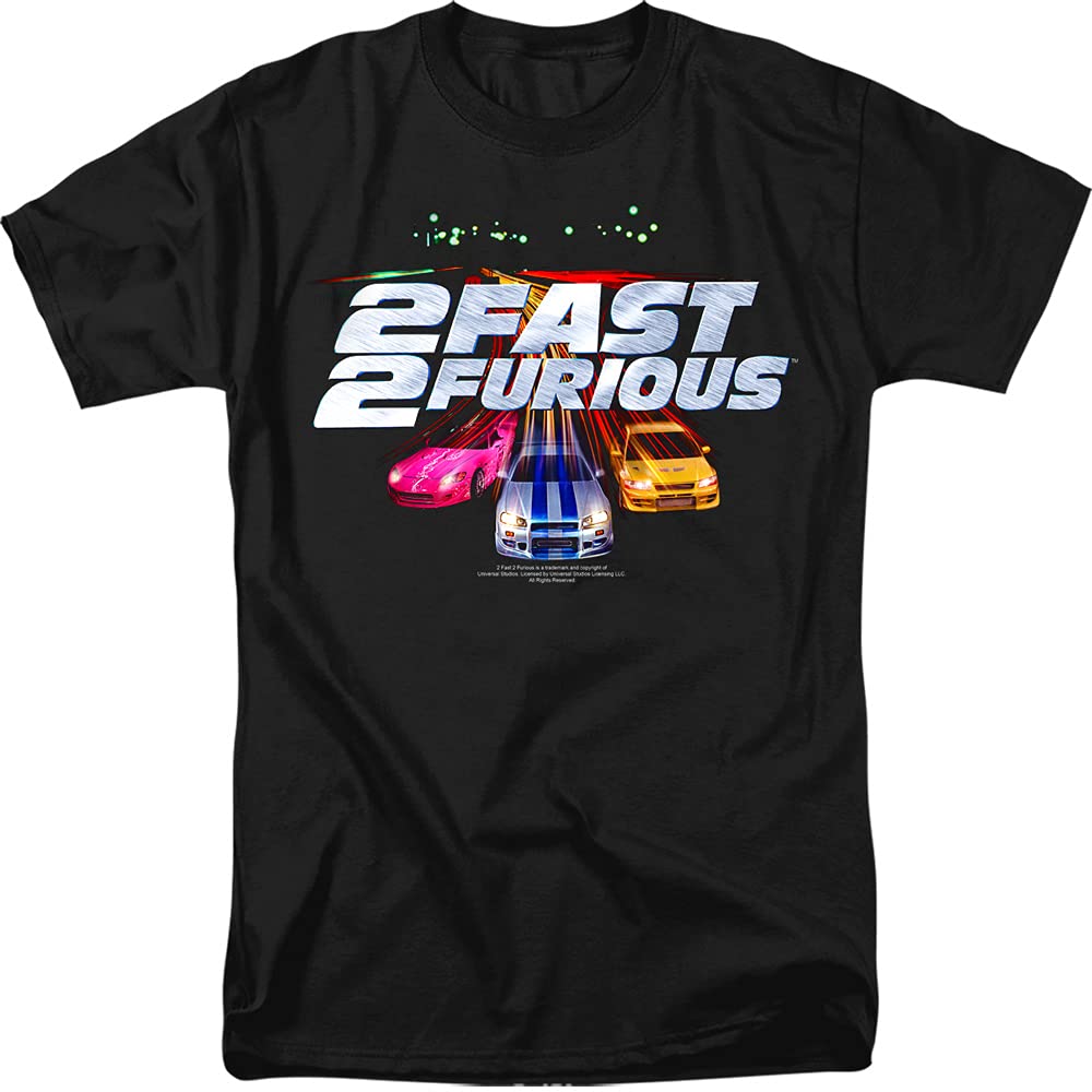 2 Fast 2 Furious Logo Unisex T-Shirt for Men & Women - Comfortable Cotton Tee for Movie Fans, Casual Wear, and Gift Giving
